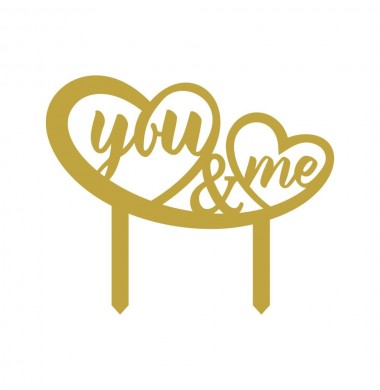 CAKETOPPER "YOU & ME"