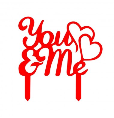 CAKETOPPER "YOU & ME"