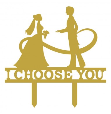 CAKETOPPER "I CHOOSE YOU"