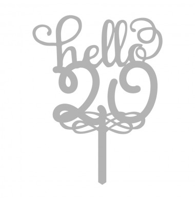 CAKE TOPPER HELLO TWENTY