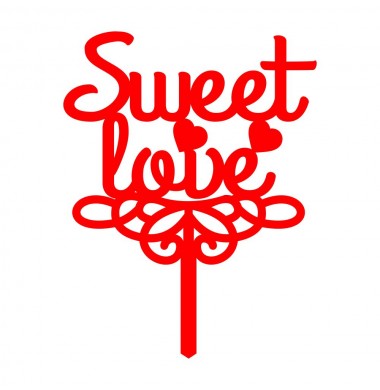 CAKE TOPPER SWEET LOVE