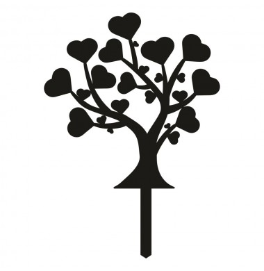 CAKE TOPPER LOVE TREE