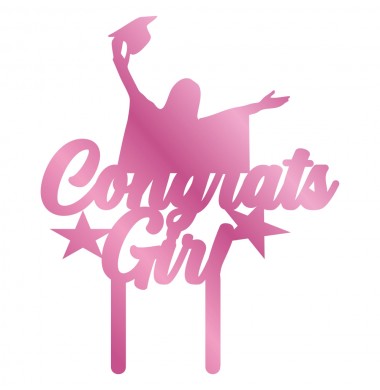 CAKE TOPPER "CONGRATS GIRL"