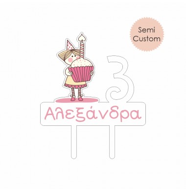 CAKE TOPPER GIRL WITH...