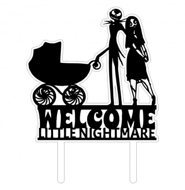CAKE TOPPER WELCOME LITTLE...