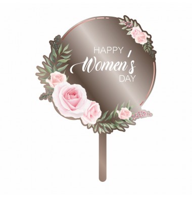 CAKE TOPPER HAPPY WOMEN'S DAY