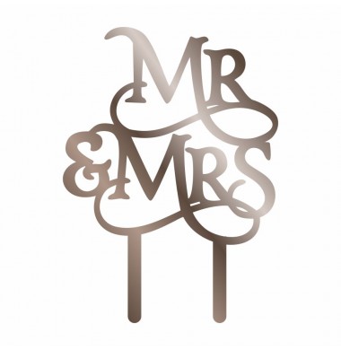 CAKE TOPPER MR AND MRS...