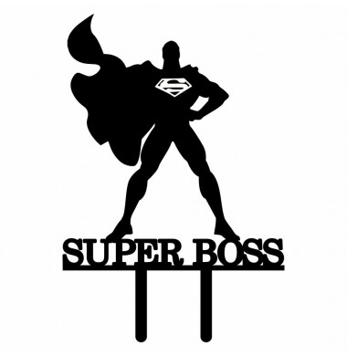 CAKE TOPPER SUPER BOSS