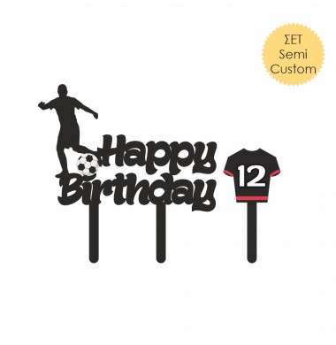 CAKE TOPPER FOOTBALL (SET)